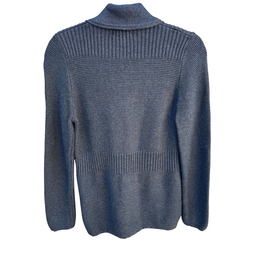 Sigrid Olsen Studio Gray Button-Up Cardigan With … - image 4